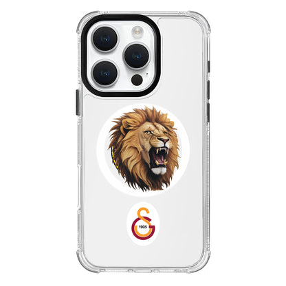 Galatasaray Aslan Kükre Arma Magsafe Şeffaf Telefon Kılıfı