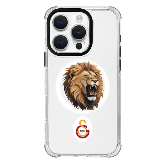 Galatasaray Aslan Kükre Arma Magsafe Şeffaf Telefon Kılıfı