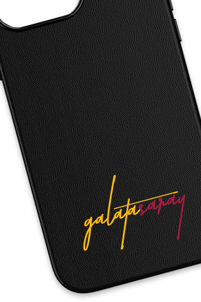 Galatasaray El Yazı Deri Magsafe Telefon Kılıfı