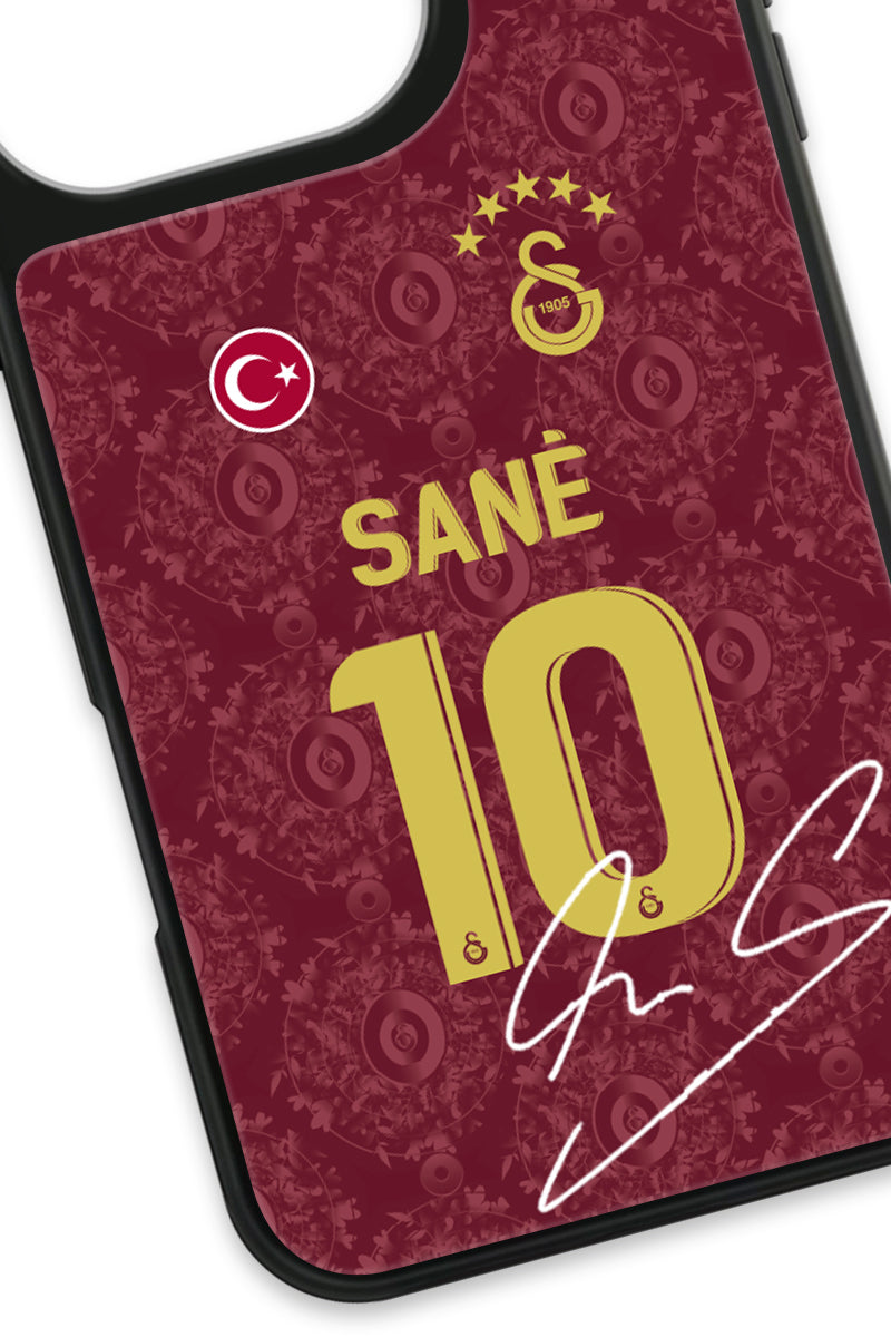 Galatasaray Leroy Sane 3. Forma İmzalı Cam Telefon Kılıfı