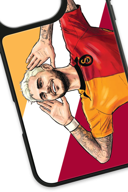 Galatasaray Mauro Icardi Gol Sevinci Cam Telefon Kılıfı