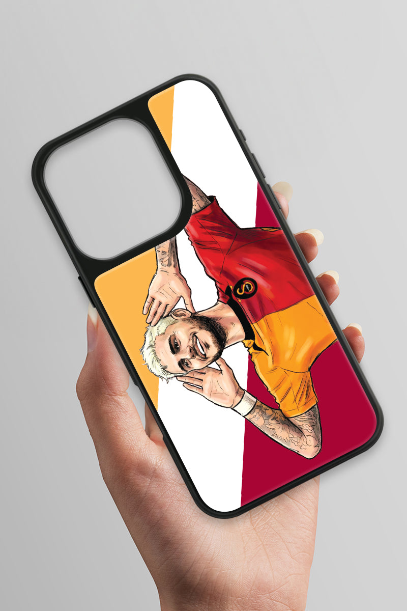 Galatasaray Mauro Icardi Gol Sevinci Cam Telefon Kılıfı