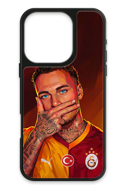 Galatasaray Noa Lang Gol Sevinci Cam Telefon Kılıfı