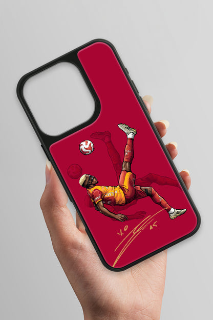 Galatasaray Osimhen Röveşata İmzalı Cam Telefon Kılıfı