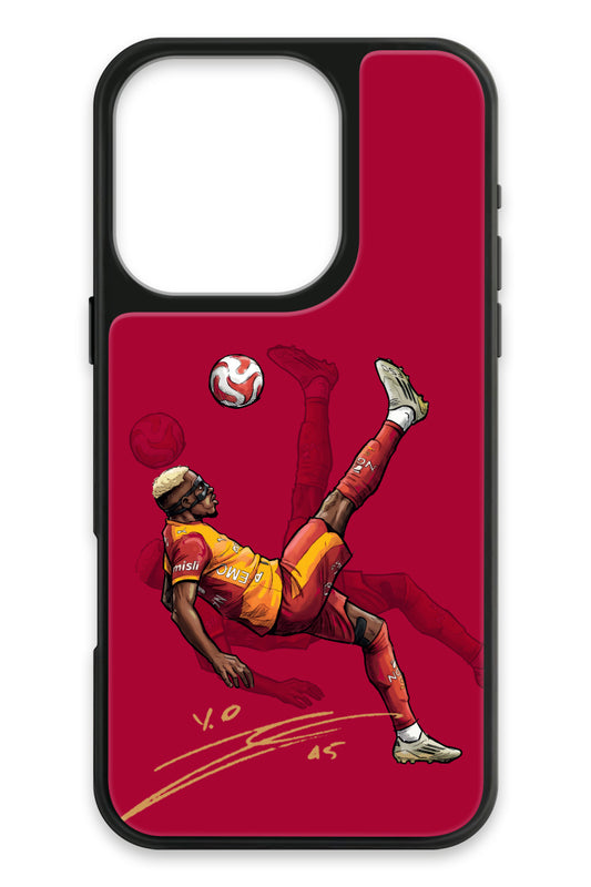 Galatasaray Osimhen Röveşata İmzalı Cam Telefon Kılıfı