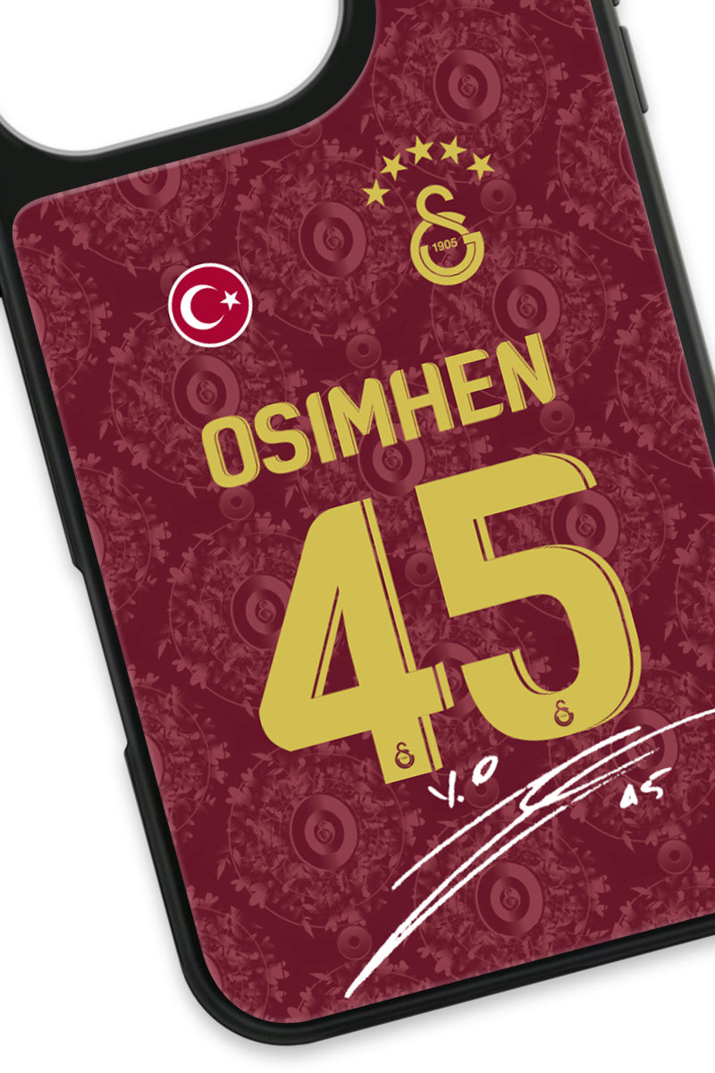 Galatasaray Victor Osimhen 3. Forma İmzalı Cam Telefon Kılıfı