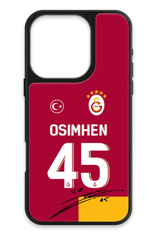 Galatasaray Victor Osimhen Parçalı Forma İmzalı Cam Telefon Kılıfı