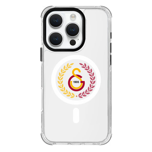 Galatasaray Yaprak Arma Magsafe Şeffaf Telefon Kılıfı