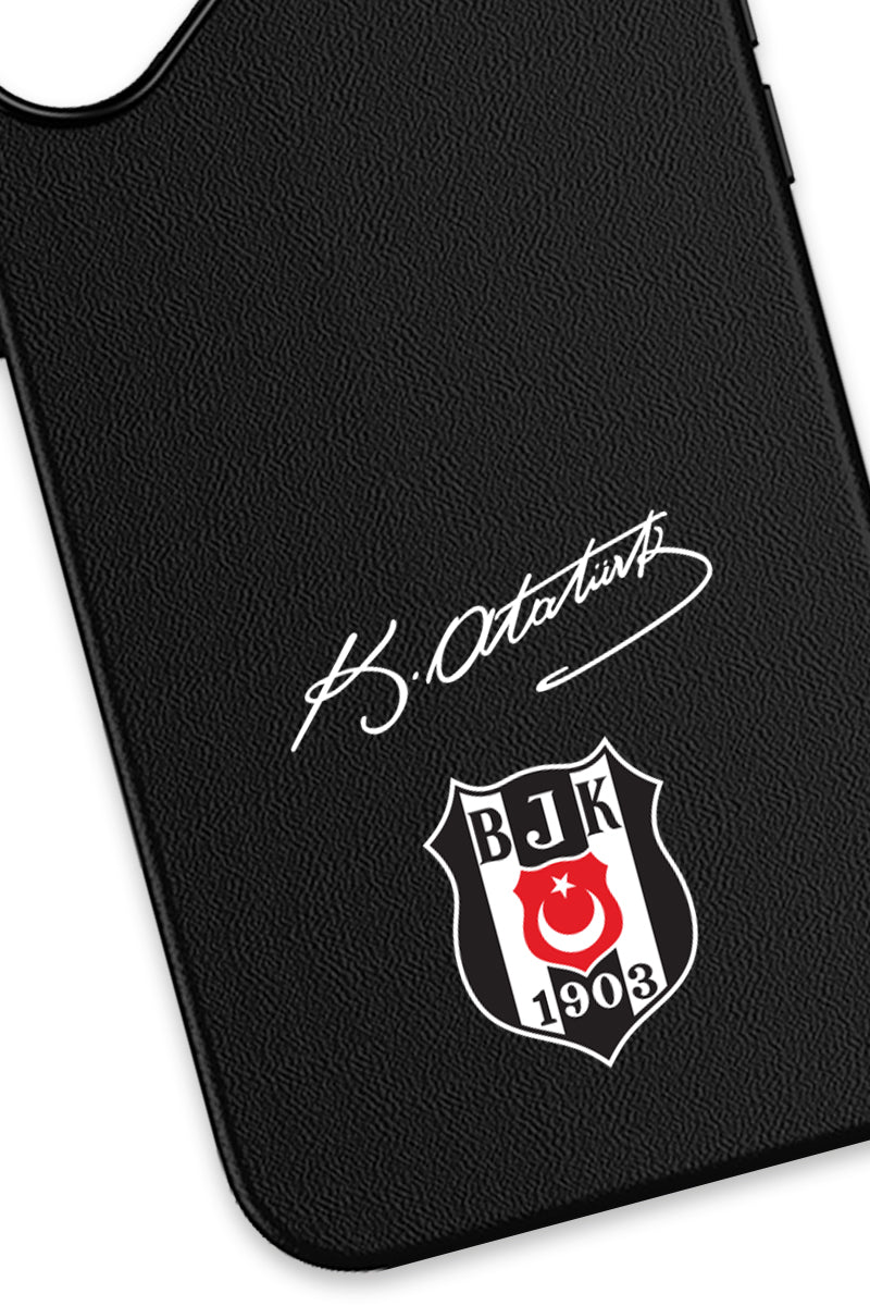 Beşiktaş Arma Atatürk İmza Deri Magsafe Telefon Kılıfı