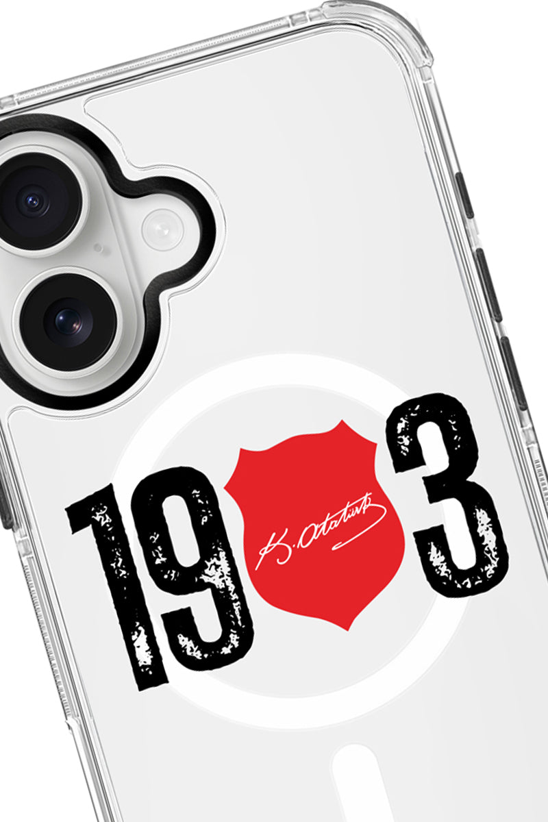 Beşiktaş ATA İmza 1903 Magsafe Şeffaf Telefon Kılıfı