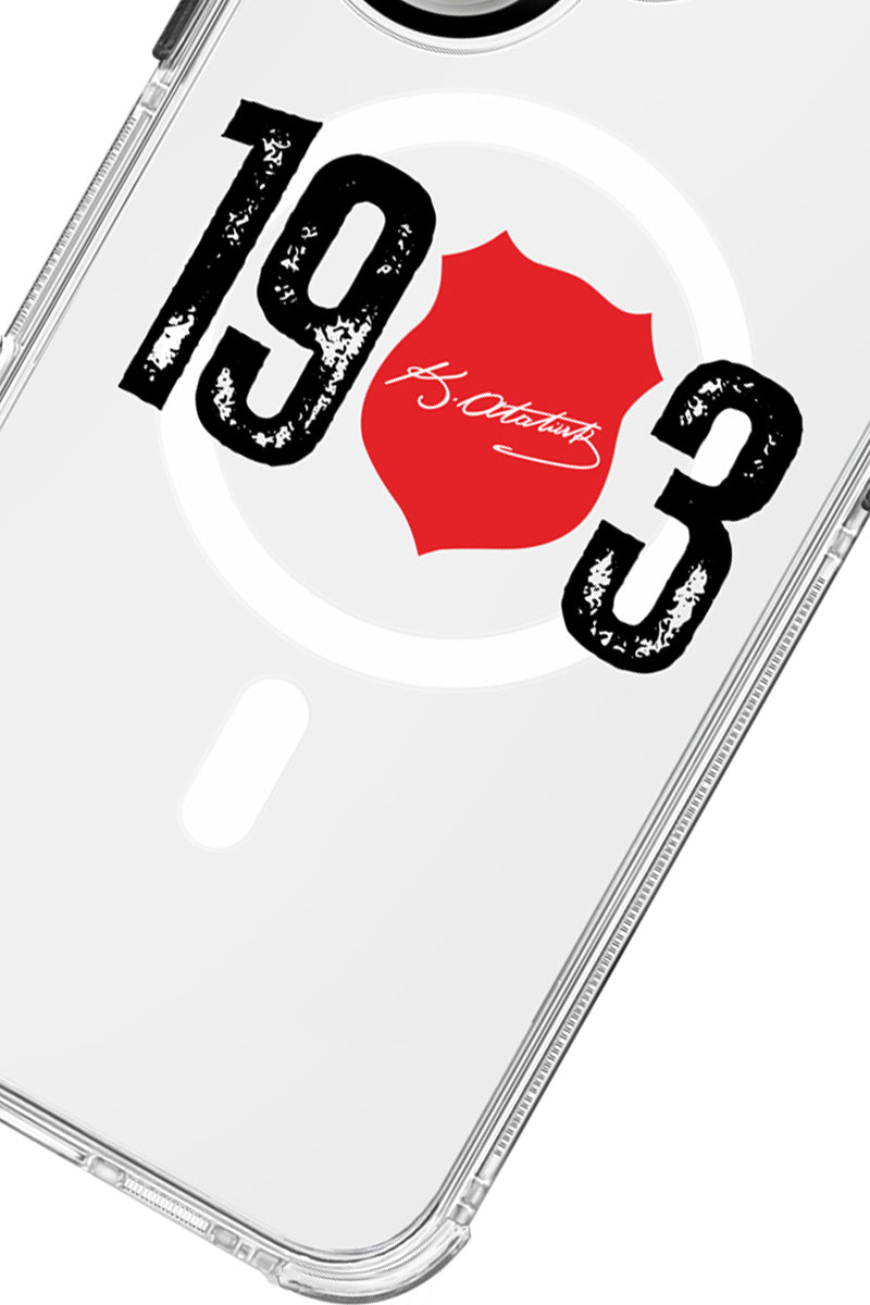 Beşiktaş ATA İmza 1903 Magsafe Şeffaf Telefon Kılıfı
