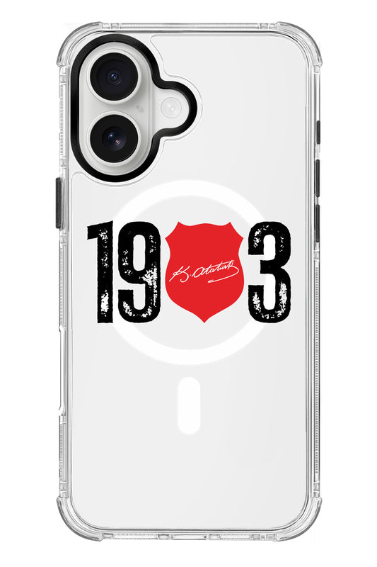 Beşiktaş ATA İmza 1903 Magsafe Şeffaf Telefon Kılıfı
