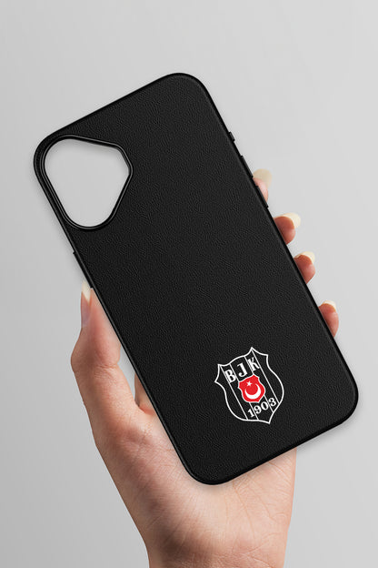 Beşiktaş Bayrak Arma Deri Magsafe Telefon Kılıfı