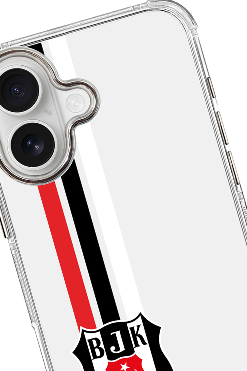 Beşiktaş Çizgi Arma Şeffaf Telefon Kılıfı
