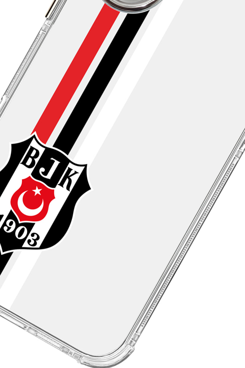 Beşiktaş Çizgi Arma Şeffaf Telefon Kılıfı