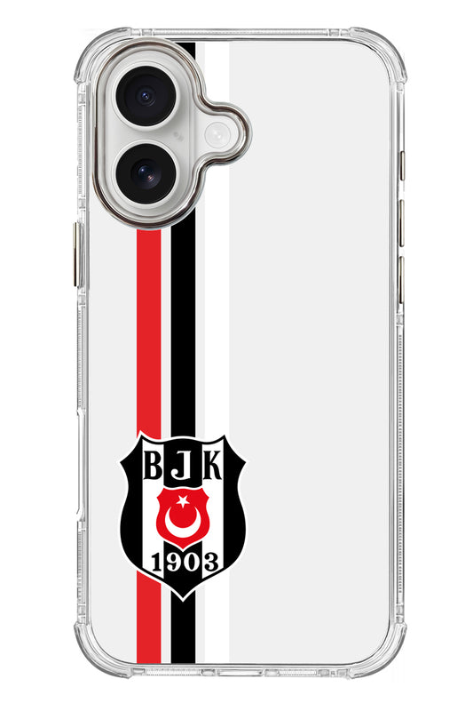 Beşiktaş Çizgi Arma Şeffaf Telefon Kılıfı