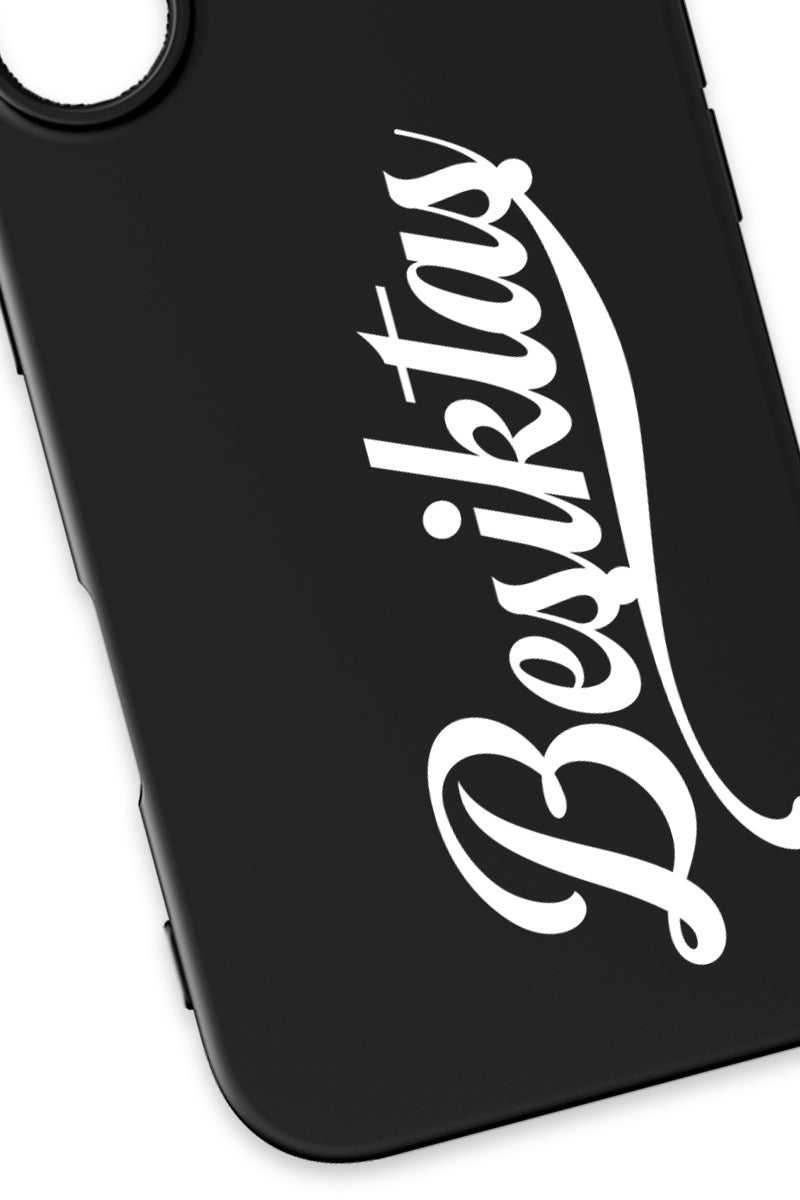 Beşiktaş El Yazılı Siyah Telefon Kılıfı