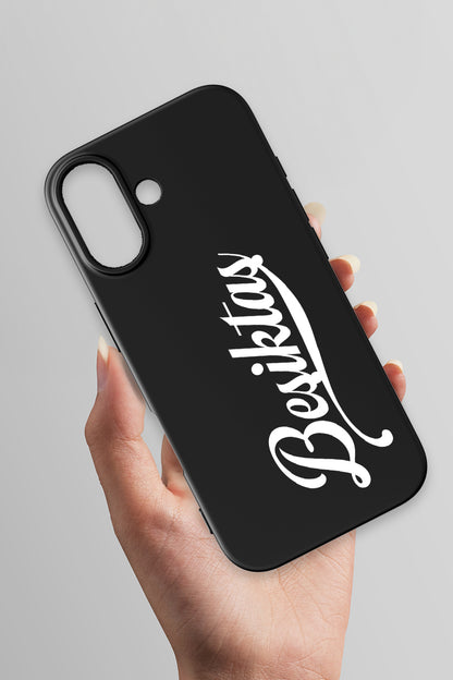 Beşiktaş El Yazılı Siyah Telefon Kılıfı