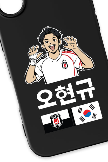Beşiktaş HyeonGyu OH Siyah Silikon Telefon Kılıfı