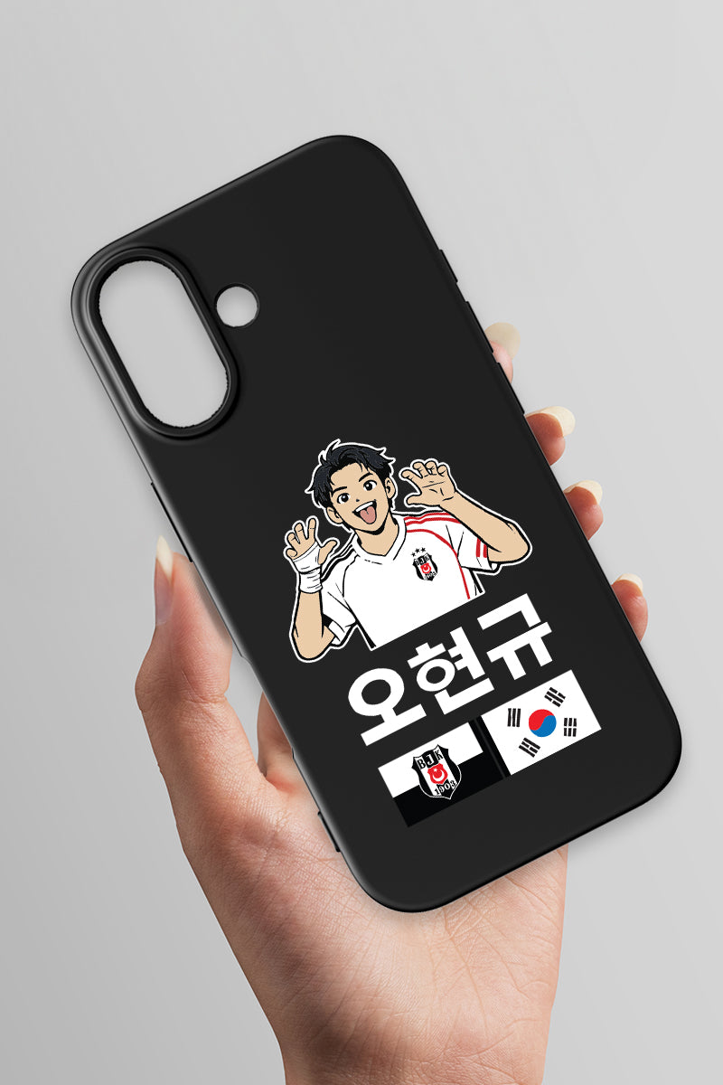 Beşiktaş HyeonGyu OH Siyah Silikon Telefon Kılıfı