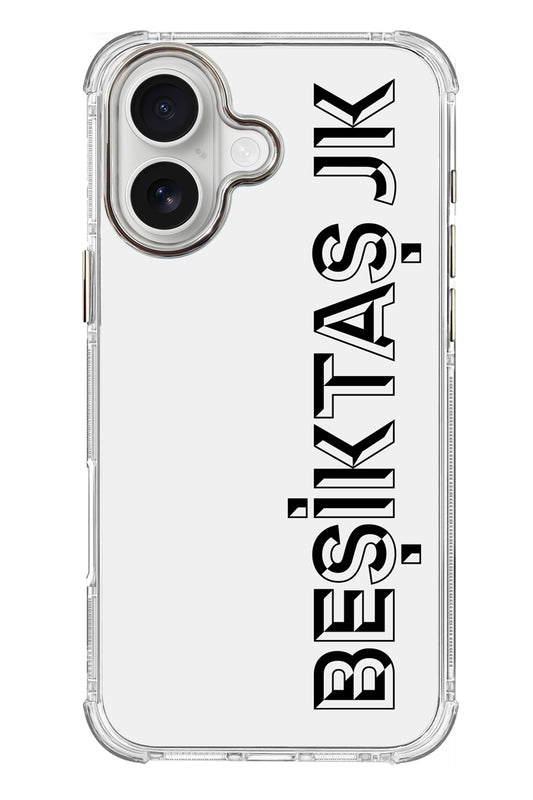 Beşiktaş JK Dikey Şeffaf Telefon Kılıfı
