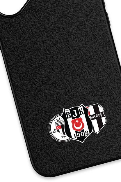 Beşiktaş Üç Arma Deri Magsafe Telefon Kılıfı