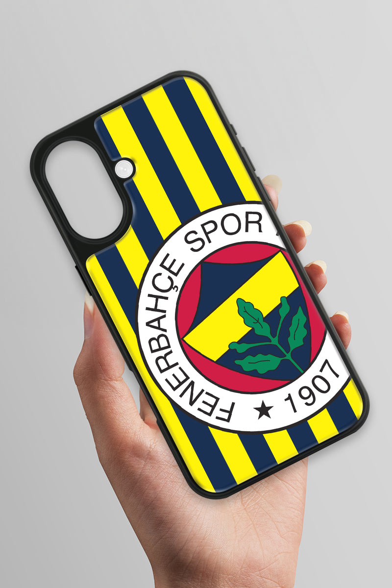 Fenerbahçe Çubuklu Büyük Arma Cam Telefon Kılıfı