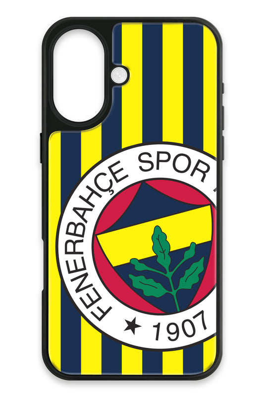 Fenerbahçe Çubuklu Büyük Arma Cam Telefon Kılıfı