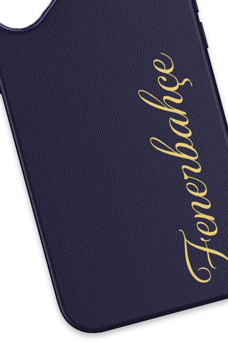 Fenerbahçe Gold El Yazı Deri Magsafe Telefon Kılıfı