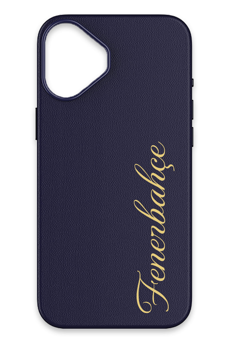 Fenerbahçe Gold El Yazı Deri Magsafe Telefon Kılıfı