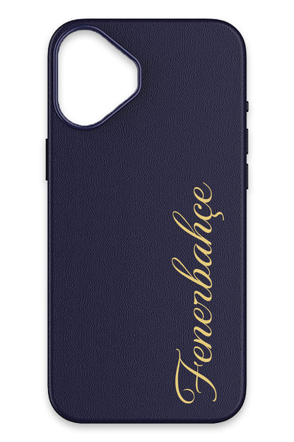 Fenerbahçe Gold El Yazı Deri Magsafe Telefon Kılıfı