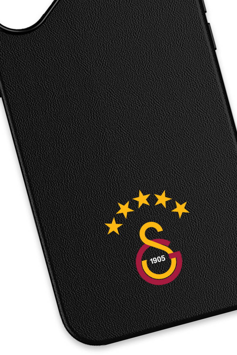 Galatasaray 5 Yıldız Arma Deri Magsafe Telefon Kılıfı