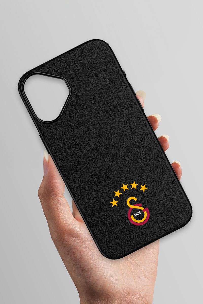 Galatasaray 5 Yıldız Arma Deri Magsafe Telefon Kılıfı