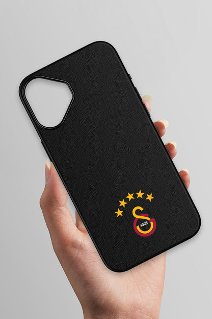 Galatasaray 5 Yıldız Arma Deri Magsafe Telefon Kılıfı