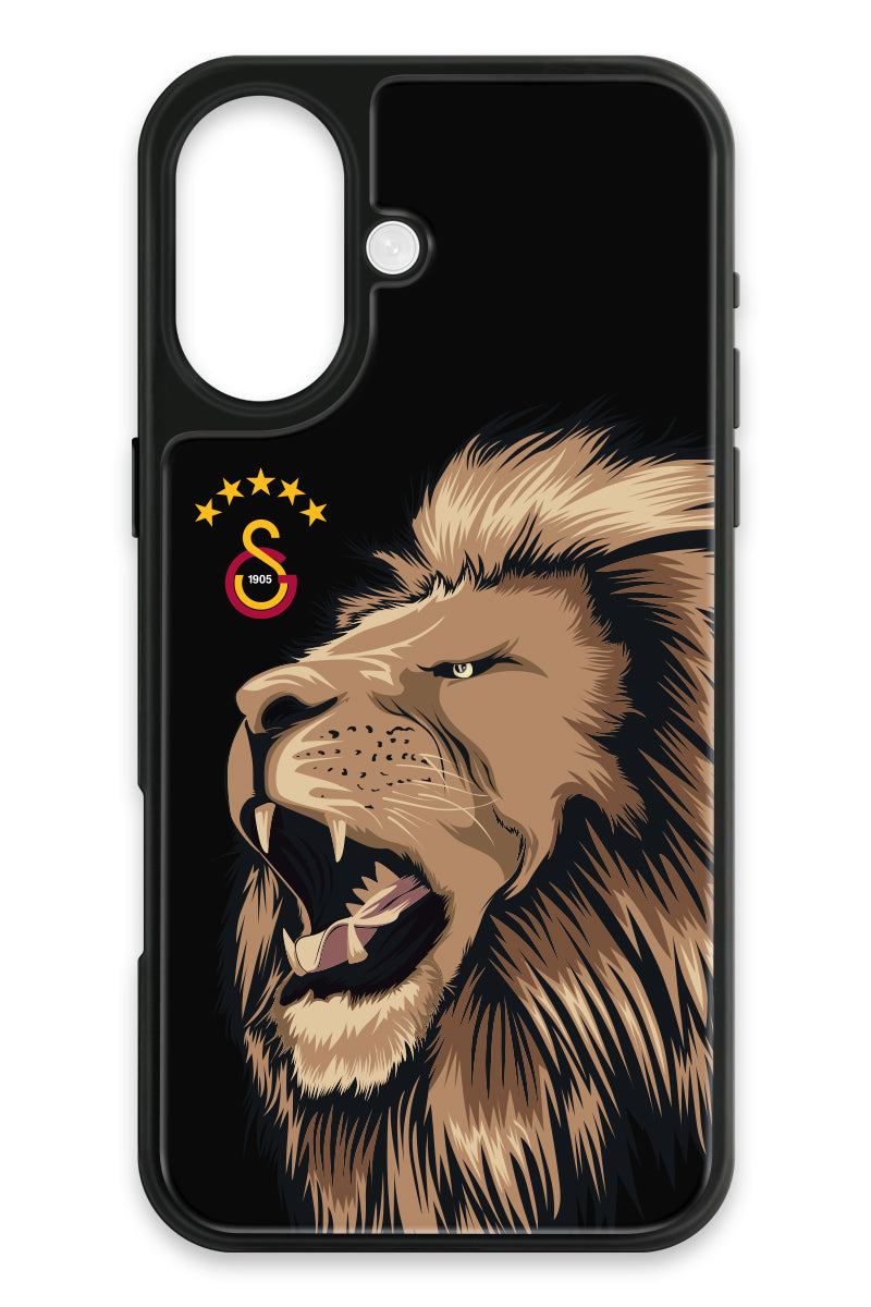 Galatasaray Aslan Gibi Kükre Cam Telefon Kılıfı