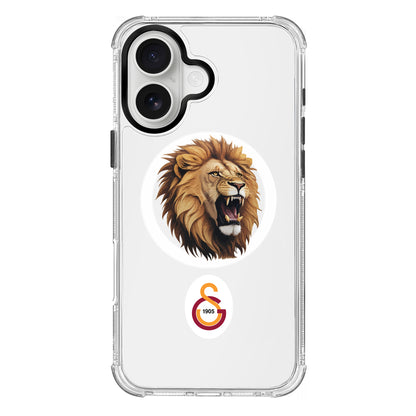 Galatasaray Aslan Kükre Arma Magsafe Şeffaf Telefon Kılıfı