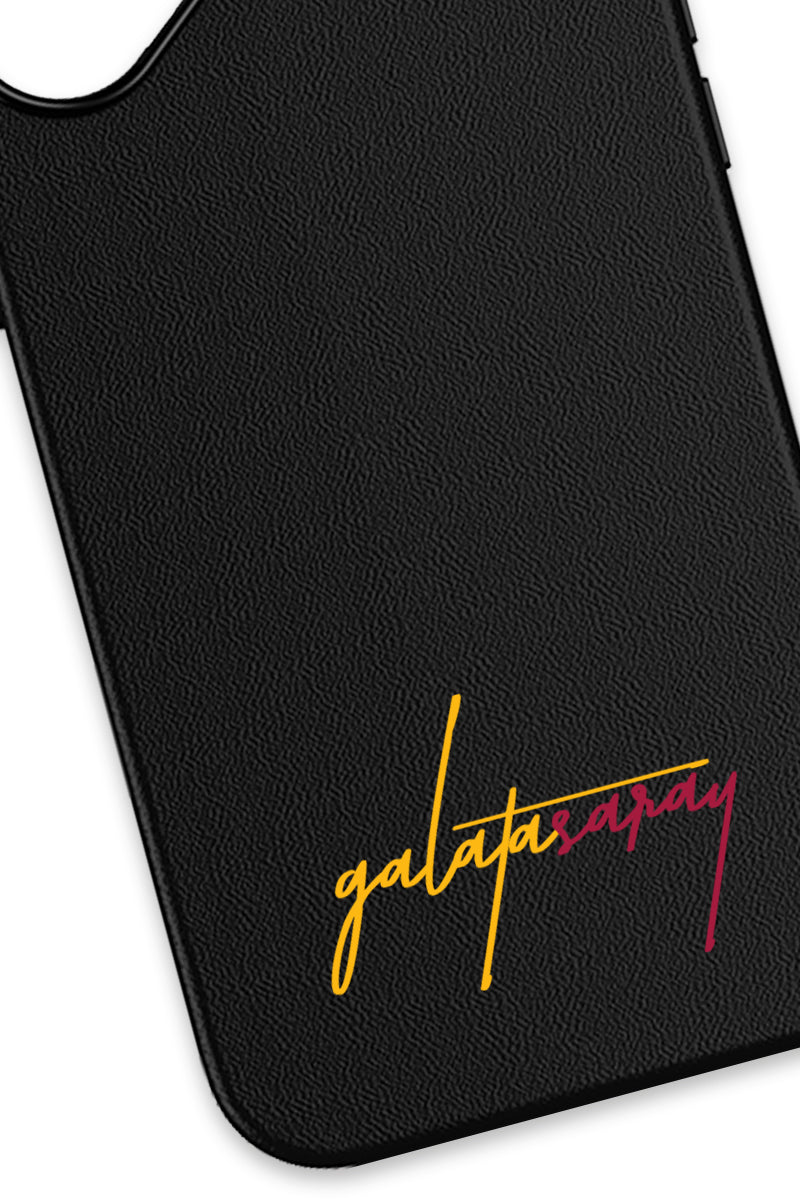 Galatasaray El Yazı Deri Magsafe Telefon Kılıfı
