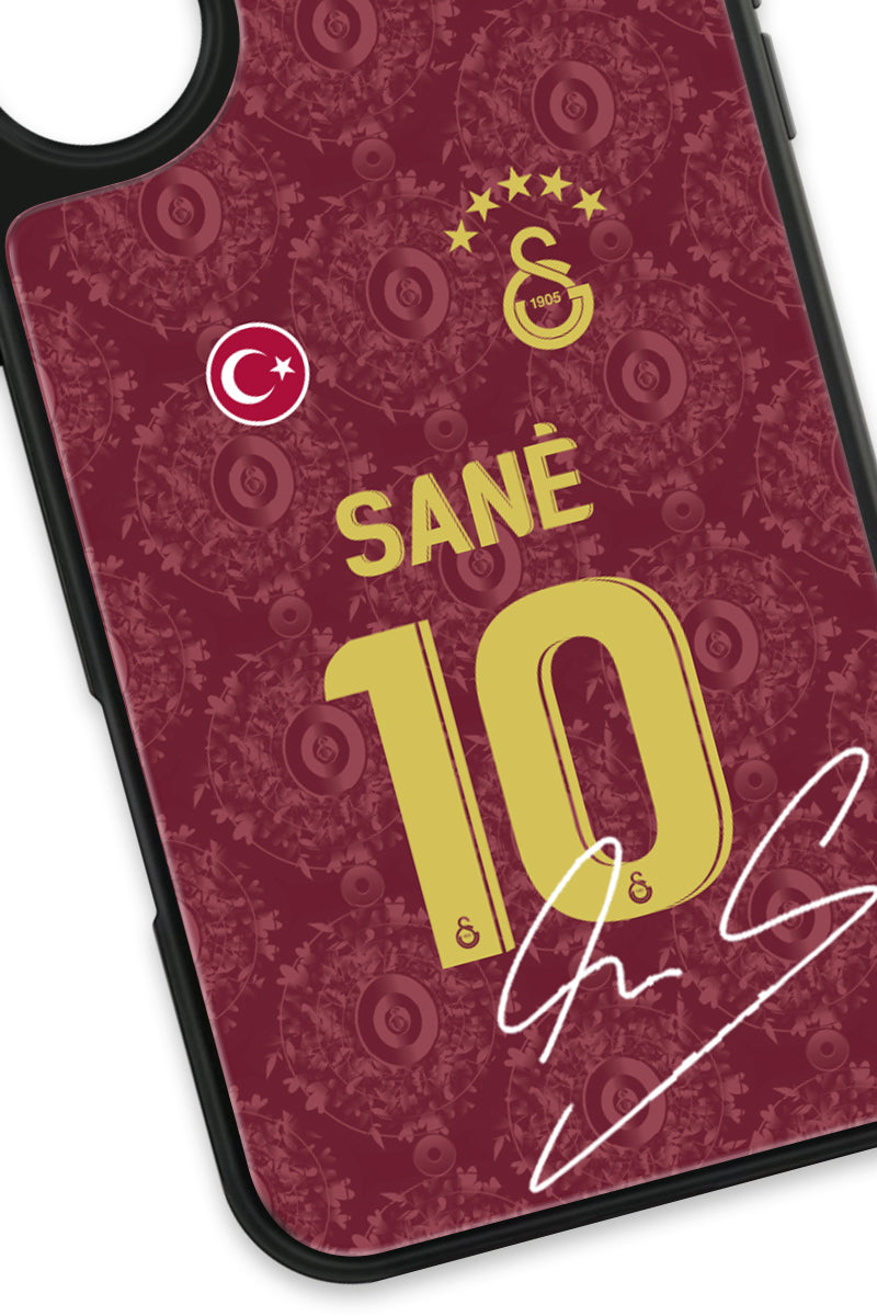 Galatasaray Leroy Sane 3. Forma İmzalı Cam Telefon Kılıfı