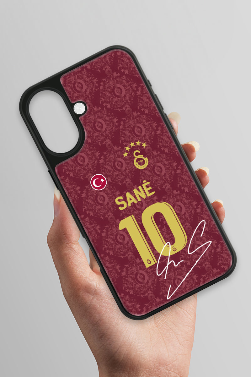 Galatasaray Leroy Sane 3. Forma İmzalı Cam Telefon Kılıfı