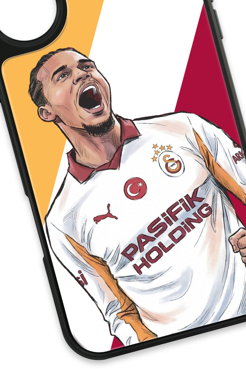 Galatasaray Leroy Sane Gol Sevinci Cam Telefon Kılıfı