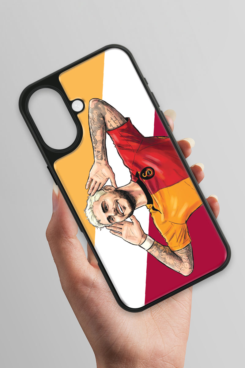 Galatasaray Mauro Icardi Gol Sevinci Cam Telefon Kılıfı