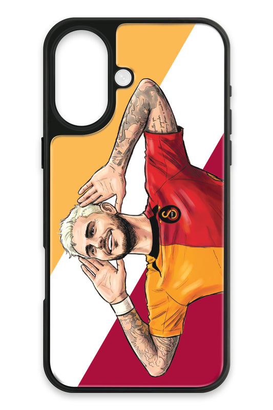 Galatasaray Mauro Icardi Gol Sevinci Cam Telefon Kılıfı
