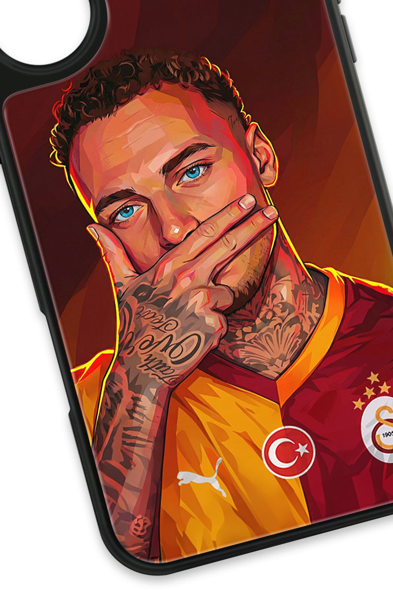 Galatasaray Noa Lang Gol Sevinci Cam Telefon Kılıfı