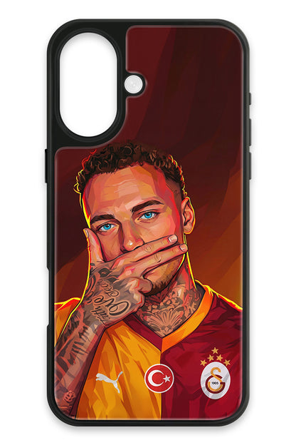 Galatasaray Noa Lang Gol Sevinci Cam Telefon Kılıfı