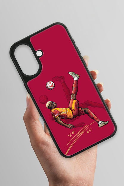 Galatasaray Osimhen Röveşata İmzalı Cam Telefon Kılıfı