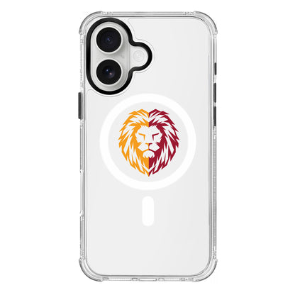 Galatasaray Parçalı Aslan Magsafe Şeffaf Telefon Kılıfı
