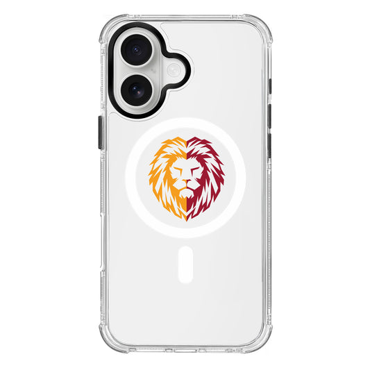 Galatasaray Parçalı Aslan Magsafe Şeffaf Telefon Kılıfı