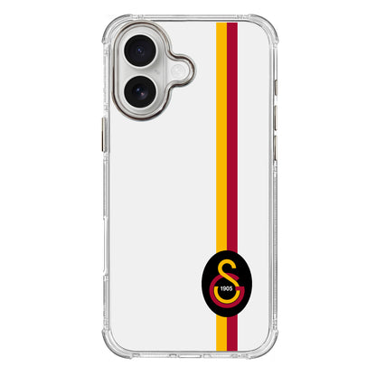 Galatasaray Parçalı Detay Siyah Arma Şeffaf Telefon Kılıfı