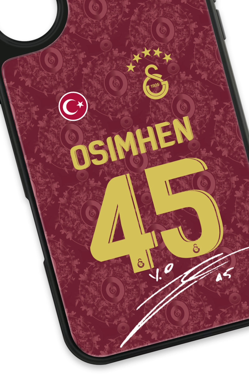 Galatasaray Victor Osimhen 3. Forma İmzalı Cam Telefon Kılıfı