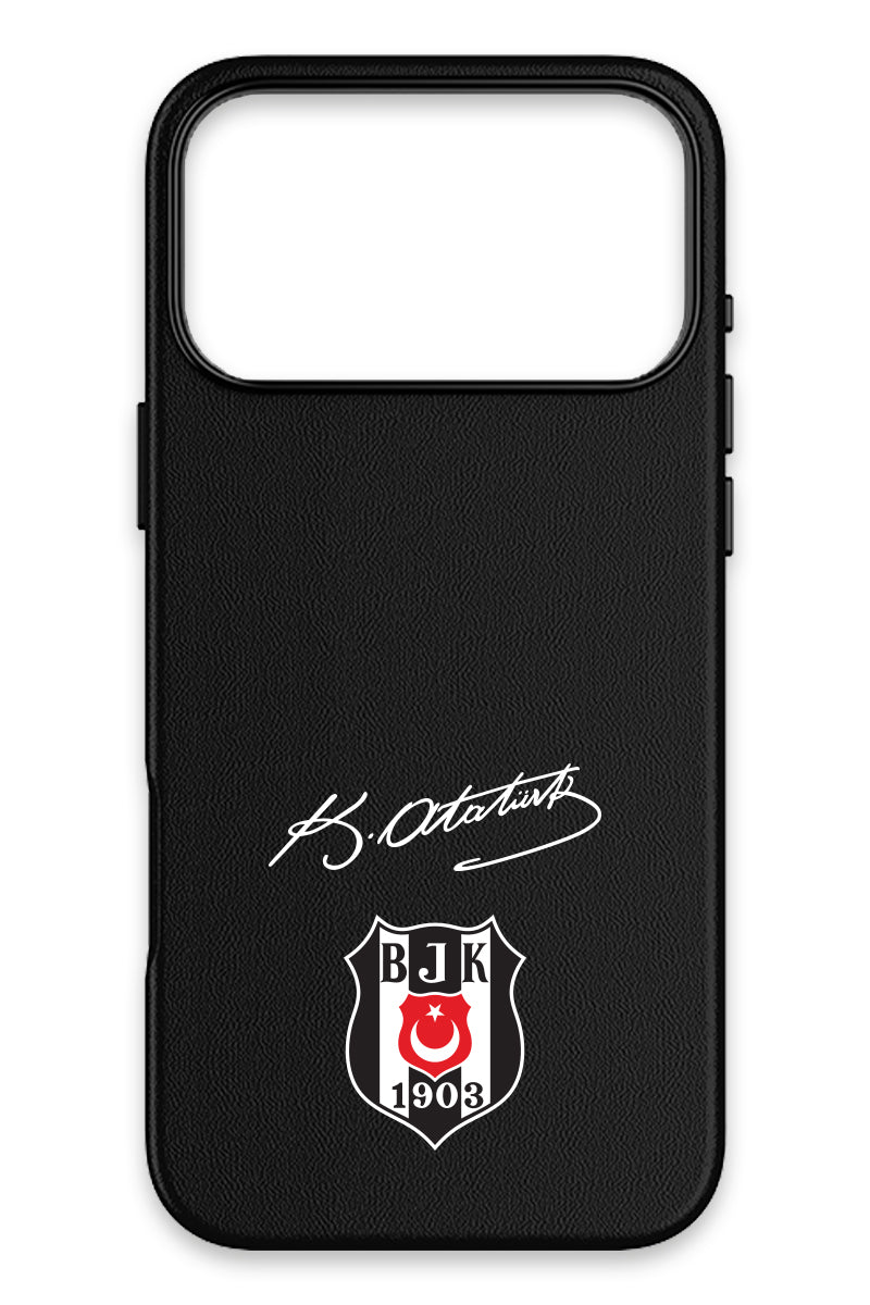 Beşiktaş Arma Atatürk İmza Deri Magsafe Telefon Kılıfı